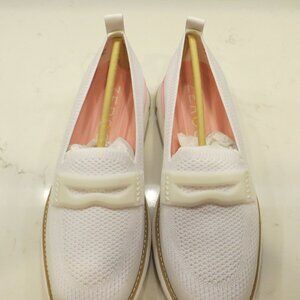 Cole Haan NEW! 8.5 White 4. Zerogrand White Knit Loafer Sneakers Womens